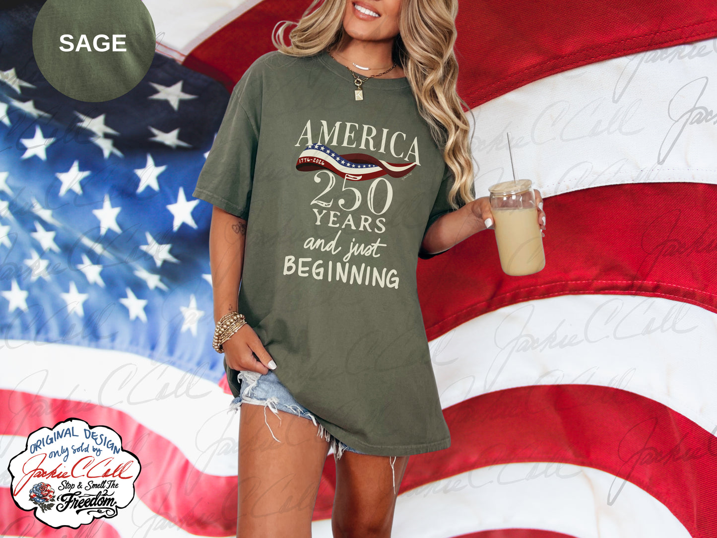 America 250 Years and Just Beginning T-shirt | Patriotic 250th Anniversary Tee