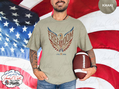 Freedom Eagle T-Shirt — Patriotic 1776 to 2026 America's 250th Graphic Tee