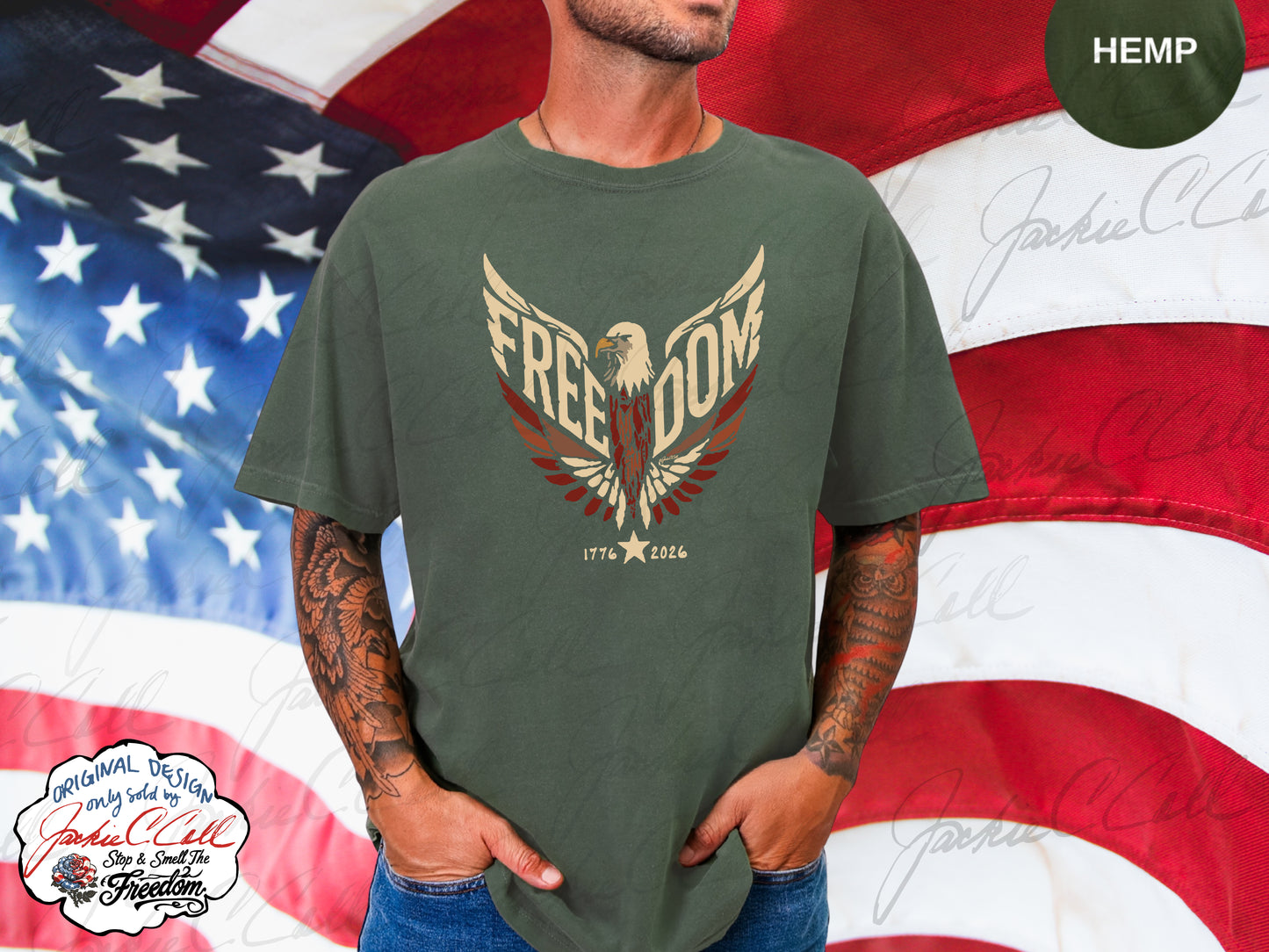 Freedom Eagle T-Shirt — Patriotic 1776 to 2026 America's 250th Graphic Tee