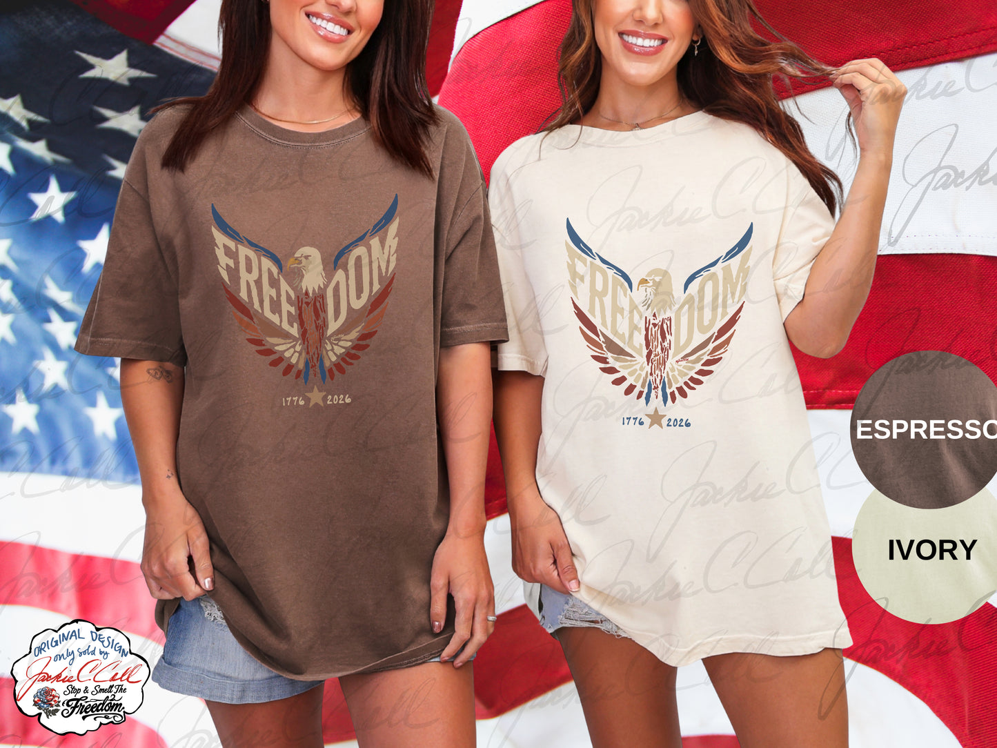 Freedom Eagle T-Shirt — Patriotic 1776 to 2026 America's 250th Graphic Tee