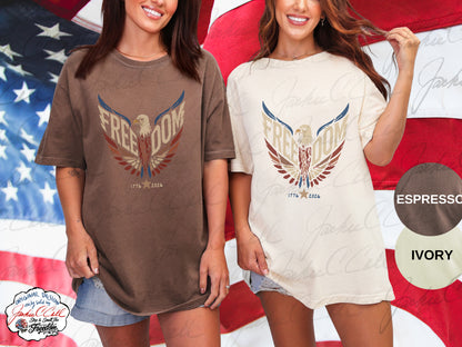 Freedom Eagle T-Shirt — Patriotic 1776 to 2026 America's 250th Graphic Tee