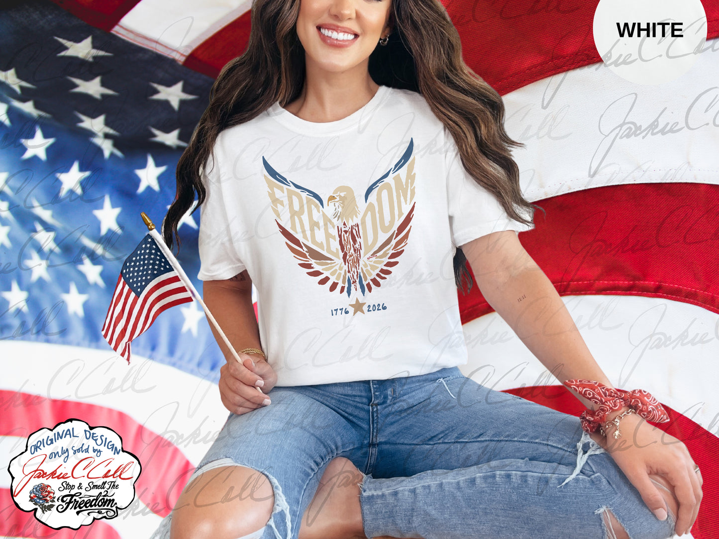 Freedom Eagle T-Shirt — Patriotic 1776 to 2026 America's 250th Graphic Tee