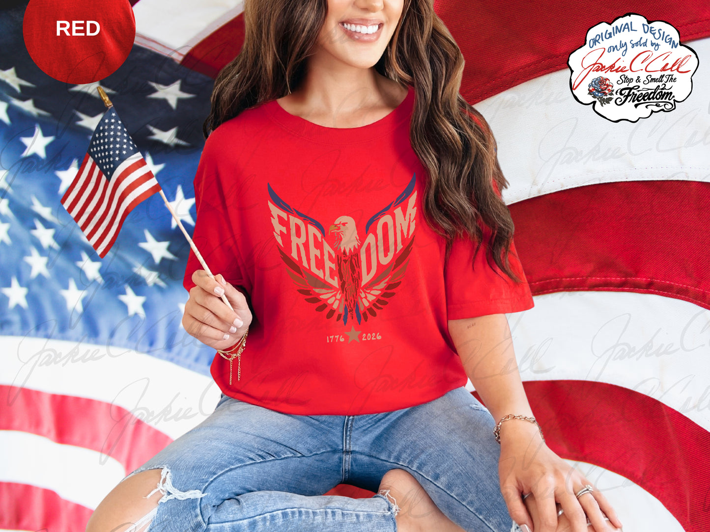 Freedom Eagle T-Shirt — Patriotic 1776 to 2026 America's 250th Graphic Tee