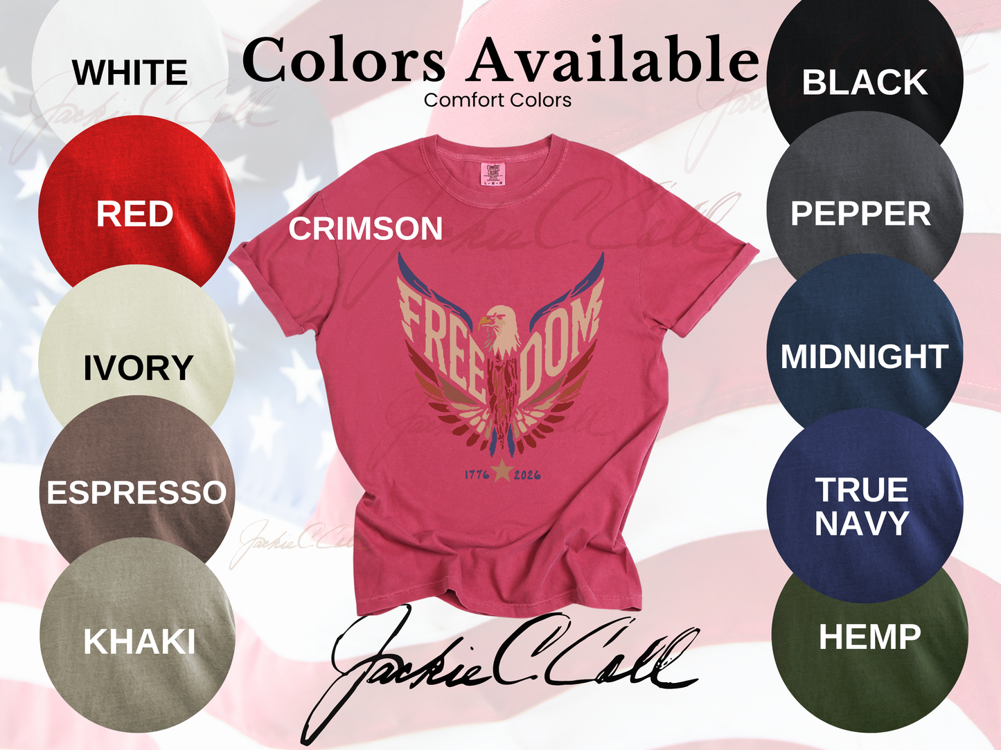 Freedom Eagle T-Shirt — Patriotic 1776 to 2026 America's 250th Graphic Tee